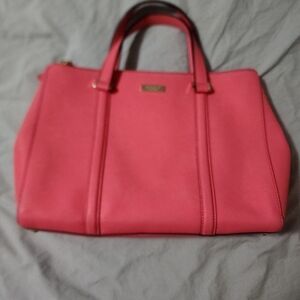 New Kate Spade shoulder purse pink/salmon color zipper purse